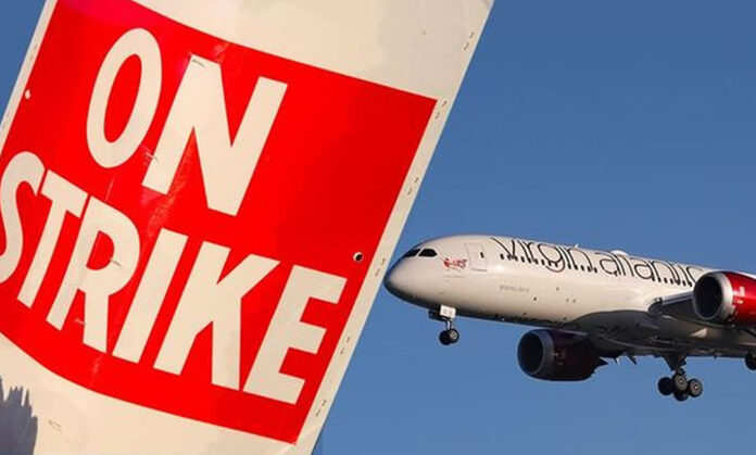 Virgin Airlines on Strike